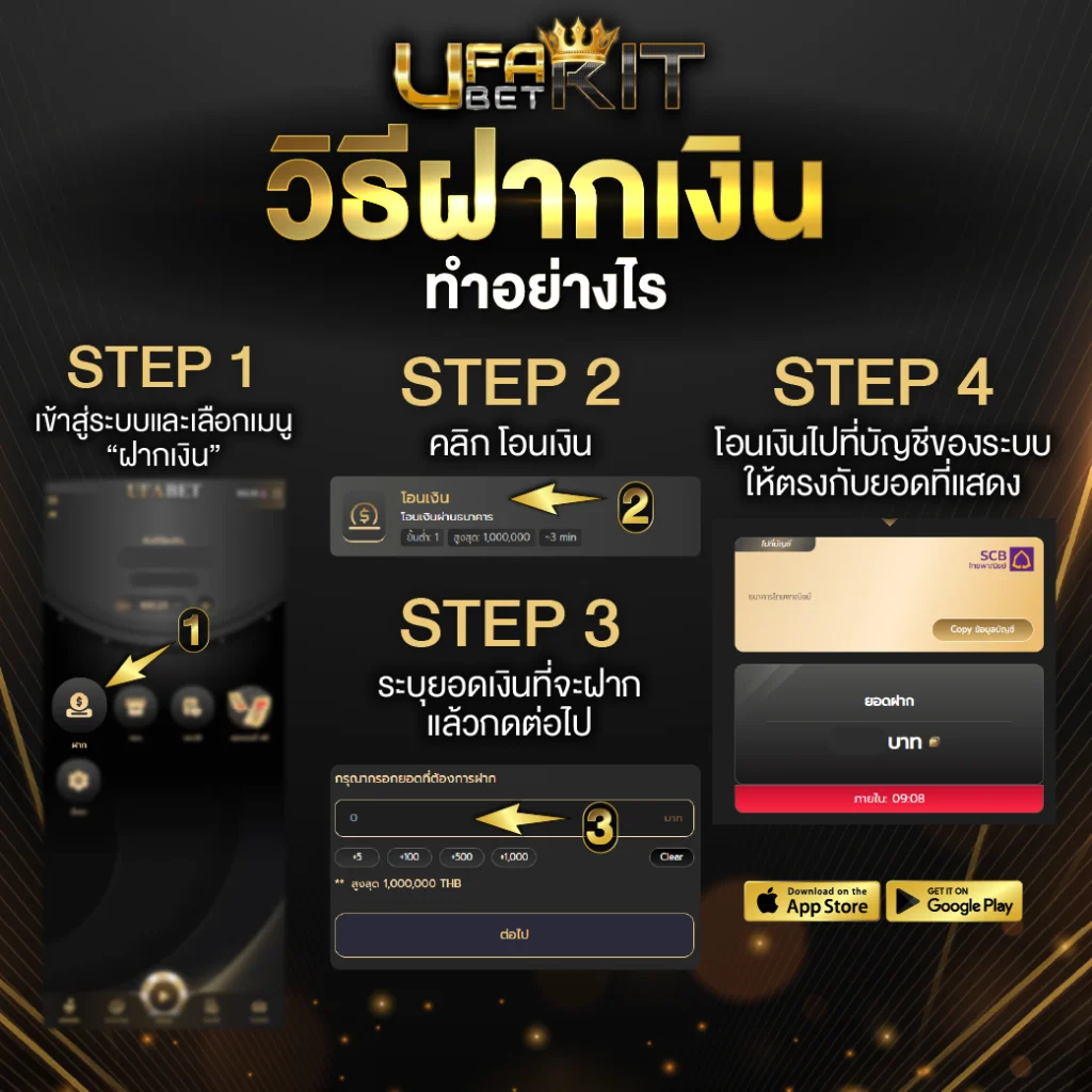 วิธีฝากเงิน
